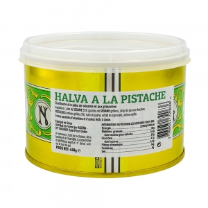 Halva à la pistache boîte 400g  CARTON DE 12