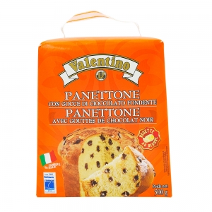 Panettone aux pépites de chocolat boîte 500g  CT 12