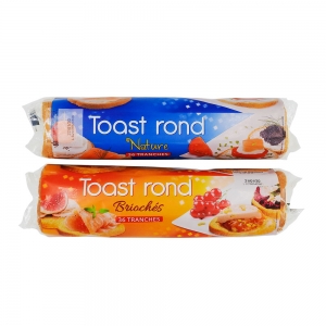 Toasts ronds briochés paquet 250g  BOX DE 60