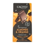 Chocolat noir orange & amandes<br> tablette 100g