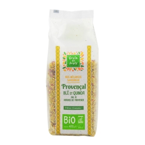 Mélange provençal blé et quinoa paquet 400g  carton de 12 paquets