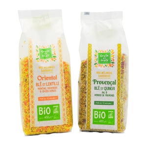 Mélange provençal blé et quinoa BIO paquet 400g  carton de 12 paquets