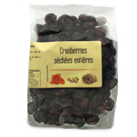 Cranberries séchées entières<br> paquet 200g