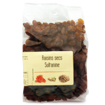 Raisins secs Sultanine paquet 250g Carton de 10 x 250 gr