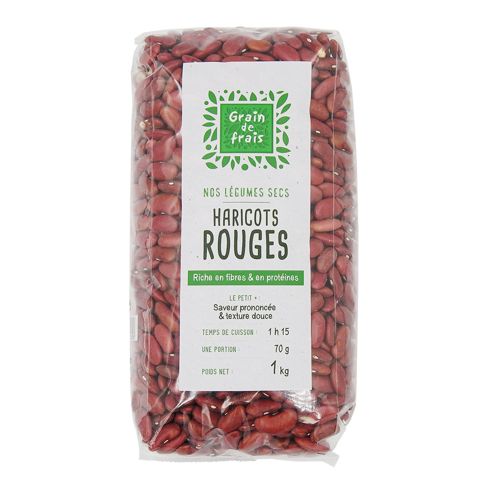 Grossiste Haricots rouges paquet 1kg Grain de Frais Carton de 12 x 1kg -  prix en gros