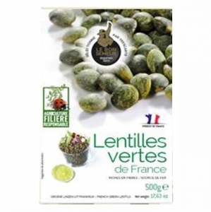 Lentilles vertes France boîte 500g  CT 10 X 500 GR