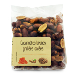 Arachides brunes grillées salées<br>paquet 200g