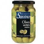 Olives vertes entières pot 37cl Savino  Carton de 12 bocaux 37cl