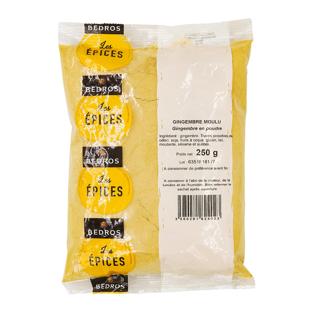 GINGEMBRE POUDRE 250G - Épice d'or