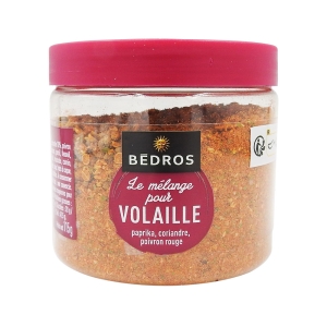 Mélange pour volaille pot 115g Bédros  Carton de 12 x 115 gr