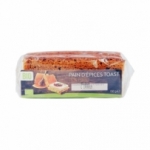 Pain d'épices toast au miel 25% BIO paquet 150g  CARTON DE 18 x 150GR