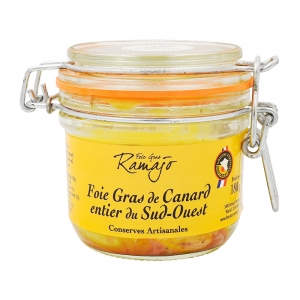 Foie gras de canard entier Sud Ouest Ramajo 180g  CT 6 POTS