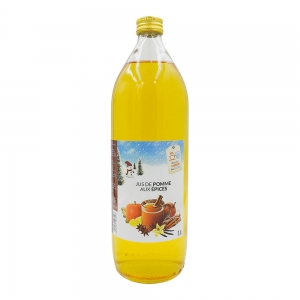 Jus de pomme de noël aux épices bouteille 1l  Carton de 6 BTL