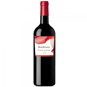 Vin rouge Bordeaux AOP Clément de Bertiac btl 75cl  CT 6 BOUT