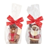 Figurine père-noel et bonhomme de neige sachet 40g  DISPLAY DE 24