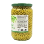 Petits pois extra fins à l'étuvée bocal 445g pne  BARQUETTE FILMEE X 12