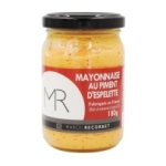 Mayonnaise au piment d'Espelette pot 180g  CARTON DE 6