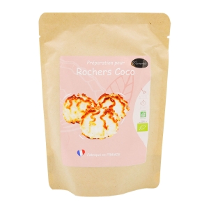 Préparation pour rocher noix de coco BIO pqt 200g  CARTON DE 12 X PQT 200GR