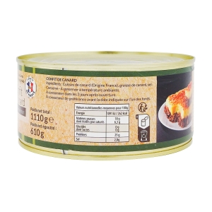 Confit de canard boîte 610g pne  CARTON DE 12