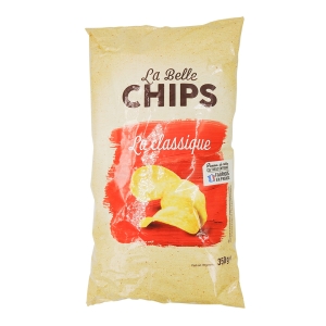 Chips croustillantes paquet 350g La Belle Chips  CARTON DE 12