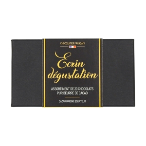 Assortiment de 20 chocolats écrin 205g  CT DE 18 BTE