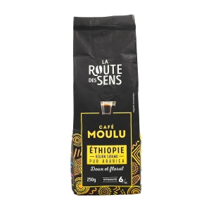 Café moulu 100% Arabica Ethiopie paquet 250g  CT DE 12 PQT