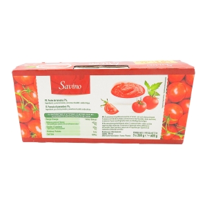 Purée de tomates lot 3x200g  CT DE 8 LOT DE 3x200G