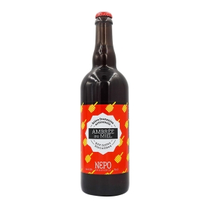 Bière ambrée au miel NEPO btle 75cl  CT DE 12