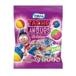 Sucettes tache-langues box 90 sachets 200g Vidal<br>