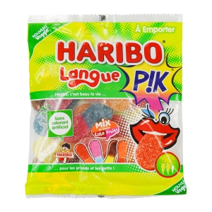 Bonbons Langue Pik paquet 120g Haribo  CTN DE 30 SCH DE 120G