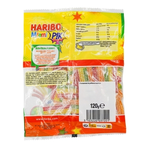 Bonbons Miami Pik paquet 120g Haribo  CTN DE 30 SCH DE 120G