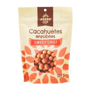 Arachide enrobées saveur sweet chili doypack 200g  CARTON DE 24 x 200 GR