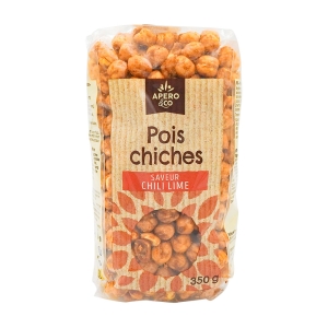 Pois chiches grillés saveur chili lime paquet 350g  CT 12 X 350 gr