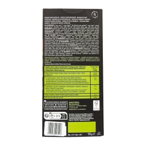 Chocolat noir BIO 85% cacao tablette 90g  CT DE 12 TAB