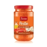 Sauce pesto à la Calabraise pot 190g Savino  CTN DE 12 POTS