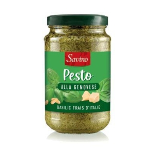 Sauce pesto a la Genovese pot 190g Savino  CTN DE 12 POTS