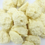 Rochers noix de coco enrobés de chocolat blanc<br>