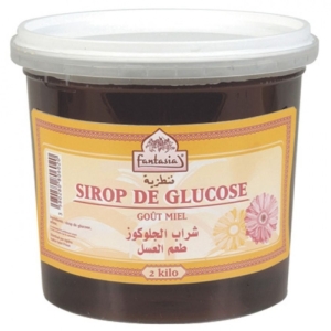 Sirop de glucose parfumé au miel pot 2kg Fantasia  CT DE 6x2KG