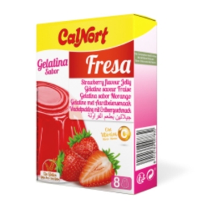 Gélatine alimentaire fraise Halal pqt 170g  CTN DE 12 PQT